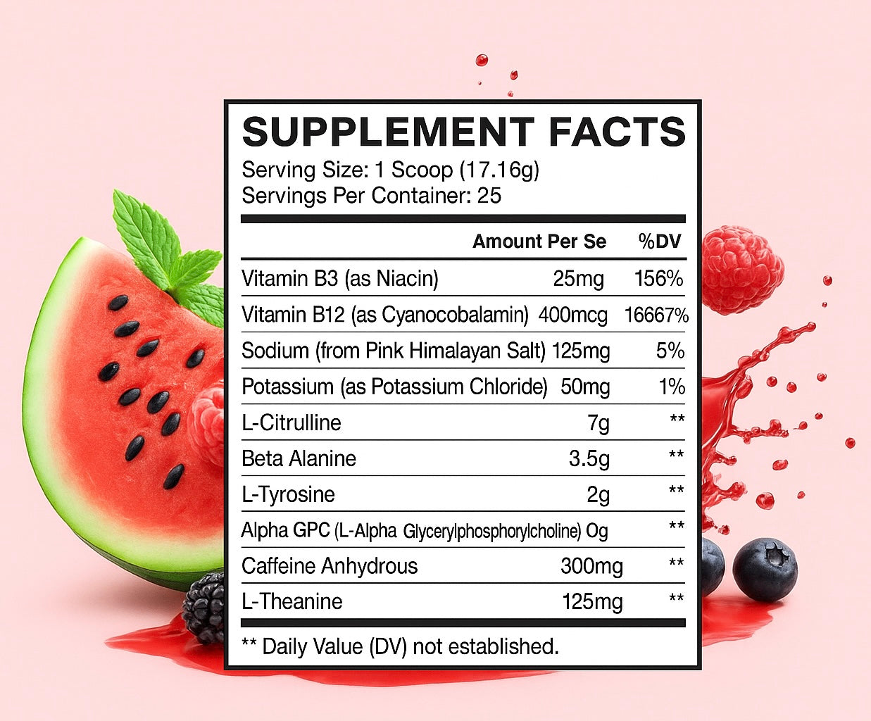 Pre-Workout | Water Berry Blast